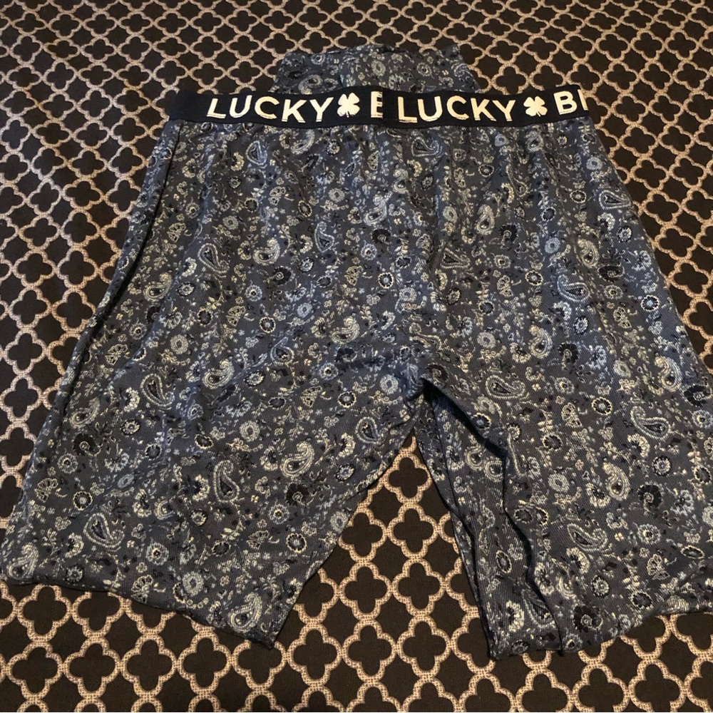 Lucky Brand Sleepwear Men’s Lounge Pajama Pants Comfort Blue Paisley Medium A13